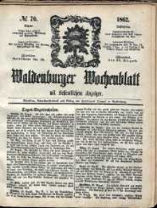Waldenburger Wochenblatt, Jg. 8, 1862, nr 70