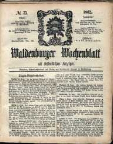 Waldenburger Wochenblatt, Jg. 8, 1862, nr 75