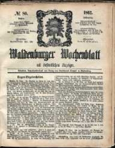 Waldenburger Wochenblatt, Jg. 8, 1862, nr 80