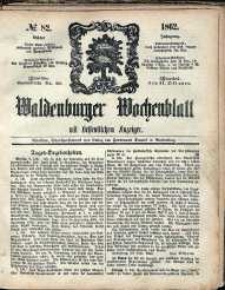 Waldenburger Wochenblatt, Jg. 8, 1862, nr 82