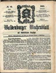 Waldenburger Wochenblatt, Jg. 8, 1862, nr 89