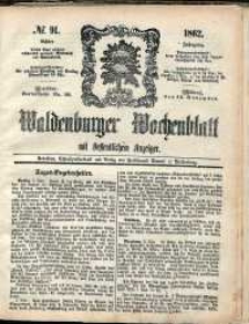 Waldenburger Wochenblatt, Jg. 8, 1862, nr 91