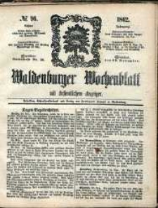 Waldenburger Wochenblatt, Jg. 8, 1862, nr 96