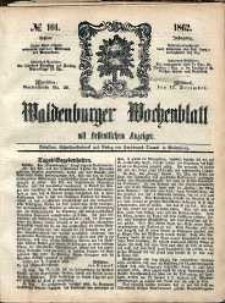 Waldenburger Wochenblatt, Jg. 8, 1862, nr 101