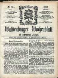 Waldenburger Wochenblatt, Jg. 8, 1862, nr 104