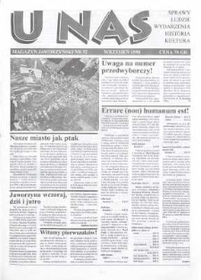 U Nas : miesięcznik jaworzyński, 1998, nr 52