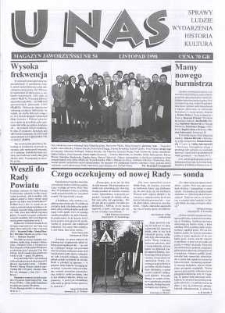 U Nas : miesięcznik jaworzyński, 1998, nr 54