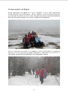 Zimowe wejście na Skopiec [Dokument elektroniczny]