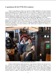 II spotkanie KK ZG PTTK XVII kadencji [Dokument elektroniczny]