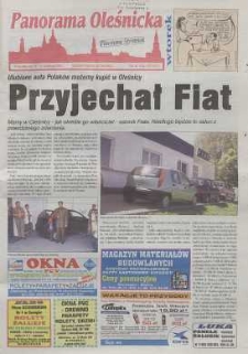 Panorama Oleśnicka: tygodnik Ziemi Oleśnickiej, 2000, nr 47 (506)