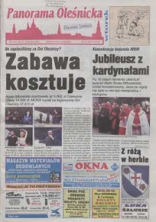 Panorama Oleśnicka: tygodnik Ziemi Oleśnickiej, 2000, nr 51 (510)