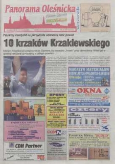 Panorama Oleśnicka: tygodnik Ziemi Oleśnickiej, 2000, nr 73 (532)