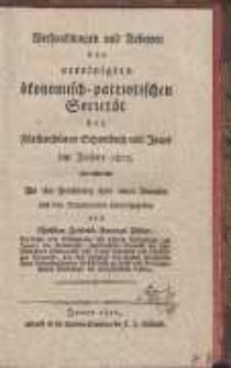 Verhandlungen und Arbeiten der vereinigten ökonomisch-patriotischen Societät der Fürstenthümer Schweidnitz und Jauer im Jahre 1812