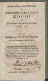 Verhandlungen und Arbeiten der vereinigten ökonomisch-patriotischen Societät der Fürstenthümer Schweidnitz und Jauer im Jahre 1821