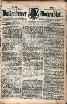 Waldenburger Wochenblatt, Jg. 27, 1881, nr 13