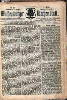 Waldenburger Wochenblatt, Jg. 27, 1881, nr 15