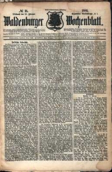 Waldenburger Wochenblatt, Jg. 27, 1881, nr 16
