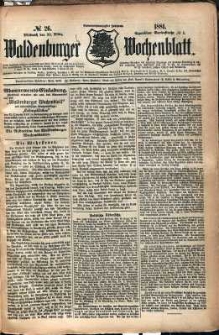 Waldenburger Wochenblatt, Jg. 27, 1881, nr 26