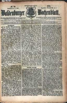 Waldenburger Wochenblatt, Jg. 27, 1881, nr 40