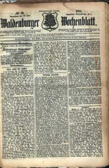 Waldenburger Wochenblatt, Jg. 27, 1881, nr 49