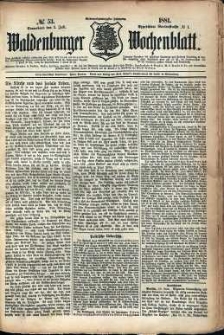 Waldenburger Wochenblatt, Jg. 27, 1881, nr 53