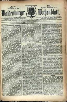Waldenburger Wochenblatt, Jg. 27, 1881, nr 60