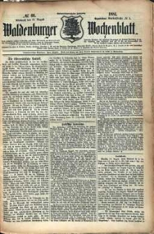 Waldenburger Wochenblatt, Jg. 27, 1881, nr 66