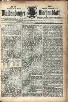 Waldenburger Wochenblatt, Jg. 27, 1881, nr 69