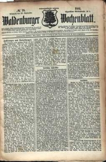 Waldenburger Wochenblatt, Jg. 27, 1881, nr 78