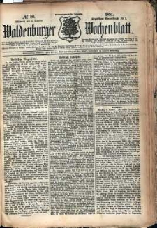 Waldenburger Wochenblatt, Jg. 27, 1881, nr 80