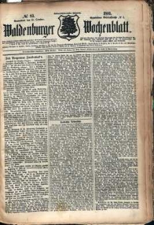 Waldenburger Wochenblatt, Jg. 27, 1881, nr 83