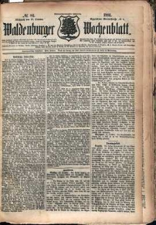 Waldenburger Wochenblatt, Jg. 27, 1881, nr 84