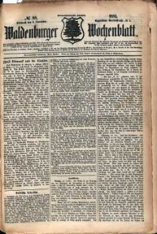 Waldenburger Wochenblatt, Jg. 27, 1881, nr 88