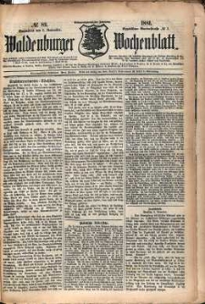 Waldenburger Wochenblatt, Jg. 27, 1881, nr 89