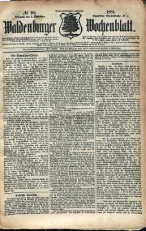 Waldenburger Wochenblatt, Jg. 27, 1881, nr 90