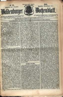 Waldenburger Wochenblatt, Jg. 27, 1881, nr 97