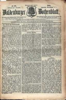Waldenburger Wochenblatt, Jg. 27, 1881, nr 98