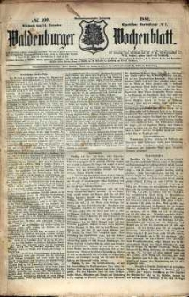 Waldenburger Wochenblatt, Jg. 27, 1881, nr 100