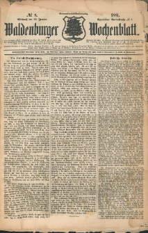 Waldenburger Wochenblatt, Jg. 27, 1881, nr 8