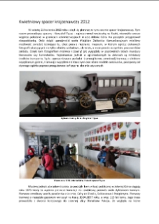 Kwietniowy spacer krajoznawczy 2012 [Dokument elektroniczny]