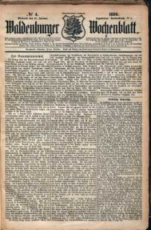 Waldenburger Wochenblatt, Jg. 32, 1886, nr 4
