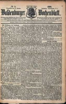 Waldenburger Wochenblatt, Jg. 32, 1886, nr 5