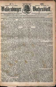 Waldenburger Wochenblatt, Jg. 32, 1886, nr 7