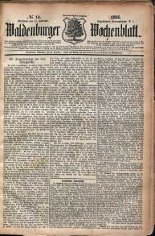 Waldenburger Wochenblatt, Jg. 32, 1886, nr 14