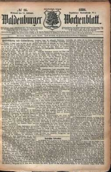 Waldenburger Wochenblatt, Jg. 32, 1886, nr 16