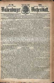Waldenburger Wochenblatt, Jg. 32, 1886, nr 28