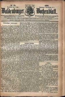 Waldenburger Wochenblatt, Jg. 32, 1886, nr 35