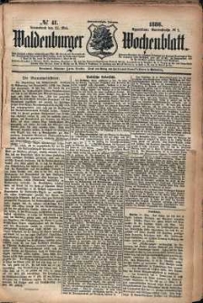 Waldenburger Wochenblatt, Jg. 32, 1886, nr 41