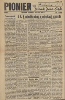 Pionier : Dziennik Dolno-Śląski, R. 2, 1946, nr 4 (108)