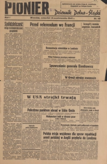 Pionier : Dziennik Dolno-Śląski, R. 1, 1945, nr 45